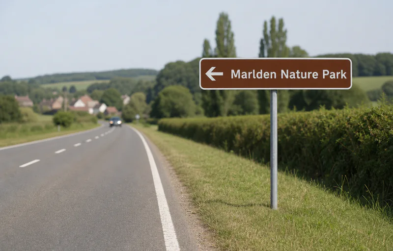 Directional signs: an example of the structure in the street