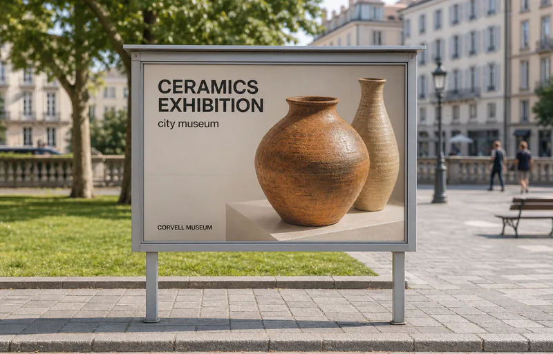 Posters/Stands: an example of the structure in the street